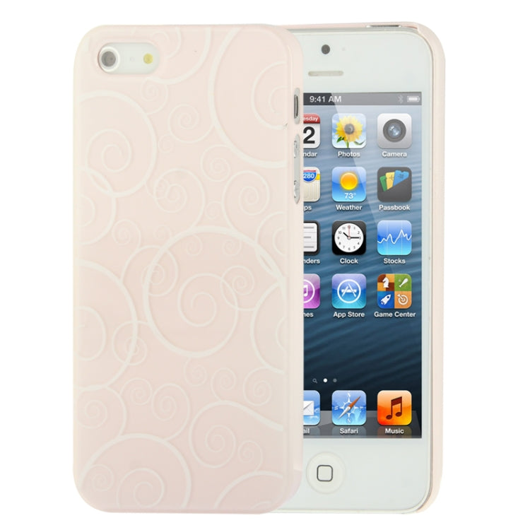 Spiral Decorative Pattern Smooth Surface Plastic Case for iPhone 5 & 5s & SE