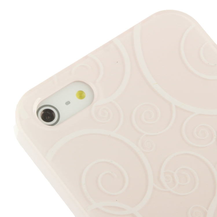 Spiral Decorative Pattern Smooth Surface Plastic Case for iPhone 5 & 5s & SE