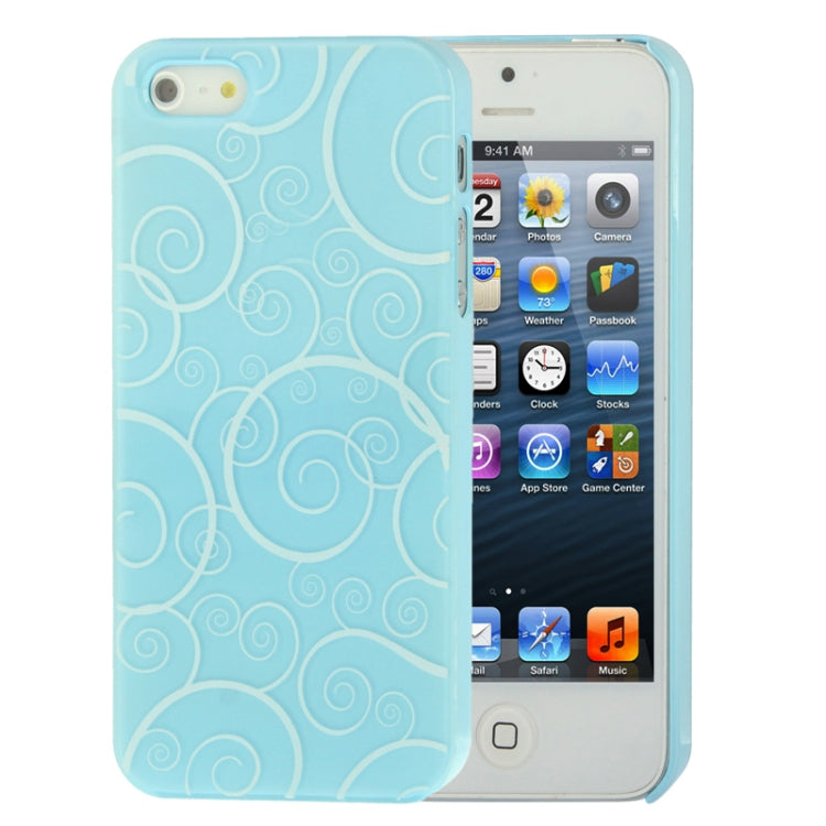 Spiral Decorative Pattern Smooth Surface Plastic Case for iPhone 5 & 5s & SE