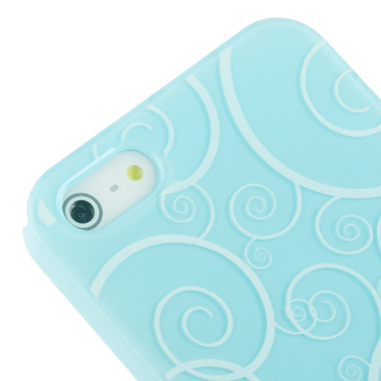 Spiral Decorative Pattern Smooth Surface Plastic Case for iPhone 5 & 5s & SE