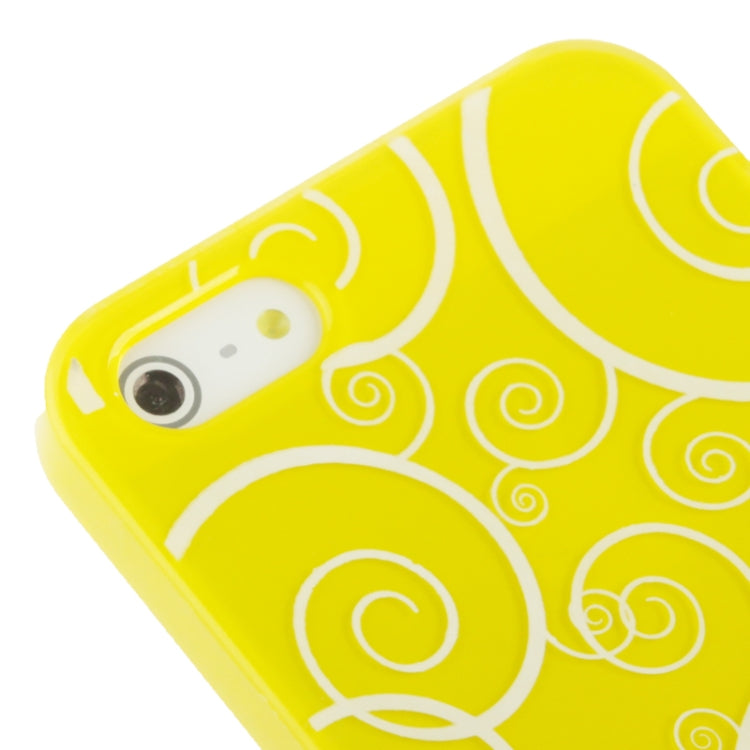 Spiral Decorative Pattern Smooth Surface Plastic Case for iPhone 5 & 5s & SE