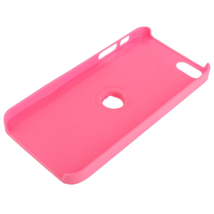 WUBENFU Series Detachable Leather Clothing Keyring Wood Texture Plastic Case with Leopard Phone Neck Rope for iPhone 5 & 5s & SE