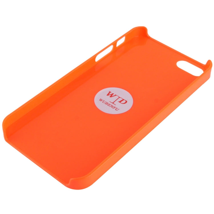 WUBENFU Series Detachable Leather Clothing Keyring Wood Texture Plastic Case with Leopard Phone Neck Rope for iPhone 5 & 5s & SE