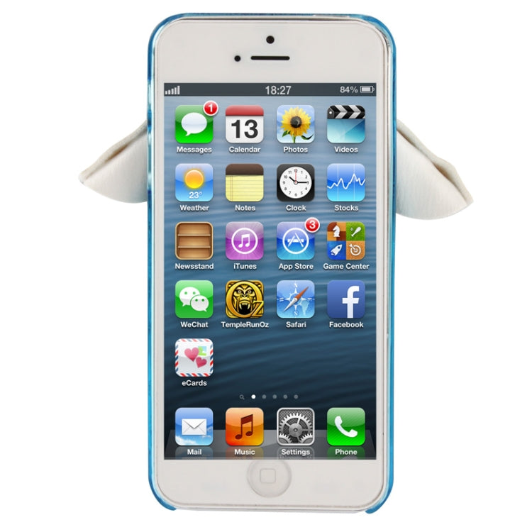 WUBENFU Series Detachable Leather Clothing Keyring Wood Texture Transparent Plastic Case with Leopard Phone Neck Rope for iPhone 5 & 5s & SE