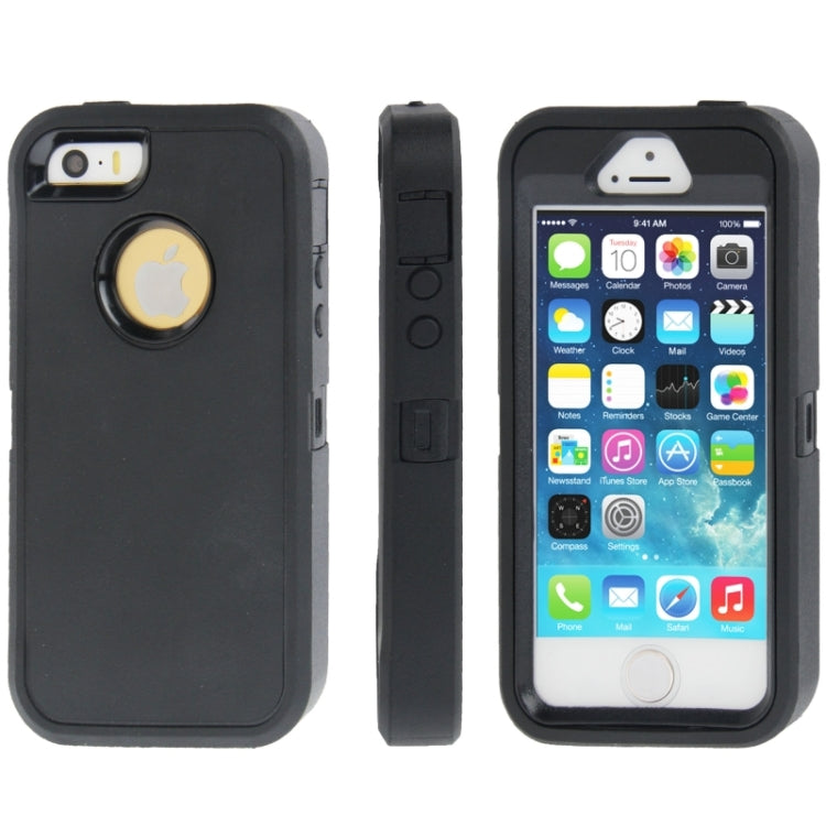 Plastic + Screen Protector + TPU Combination Case for iPhone 5 & 5s & SE