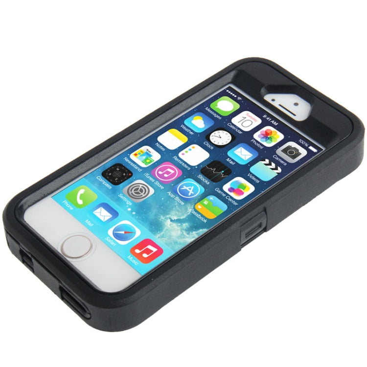 Plastic + Screen Protector + TPU Combination Case for iPhone 5 & 5s & SE