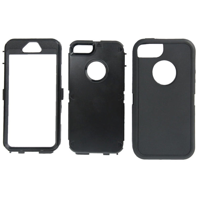 Plastic + Screen Protector + TPU Combination Case for iPhone 5 & 5s & SE