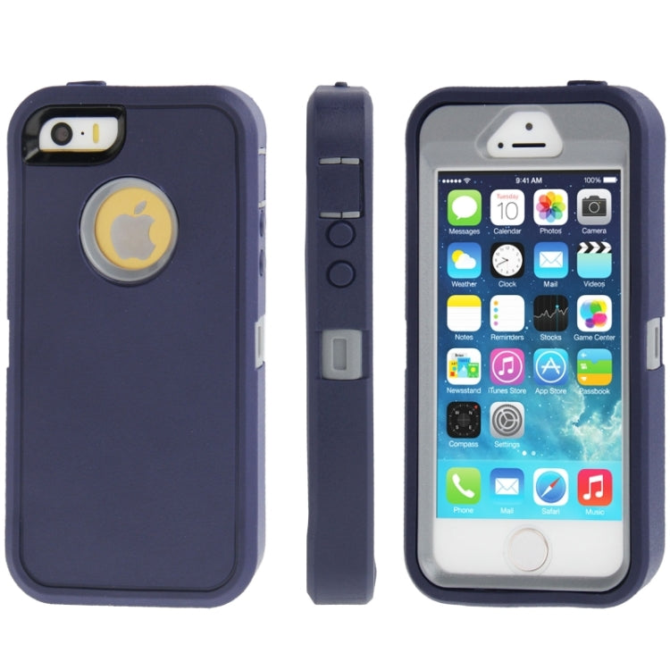 Plastic + Screen Protector + TPU Combination Case for iPhone 5 & 5s & SE