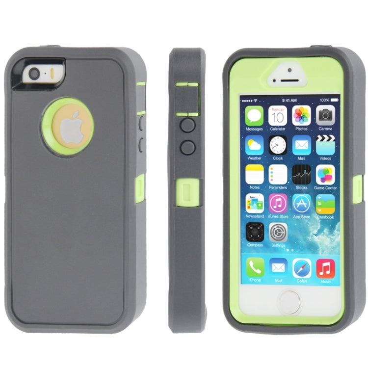 Plastic + Screen Protector + TPU Combination Case for iPhone 5 & 5s & SE
