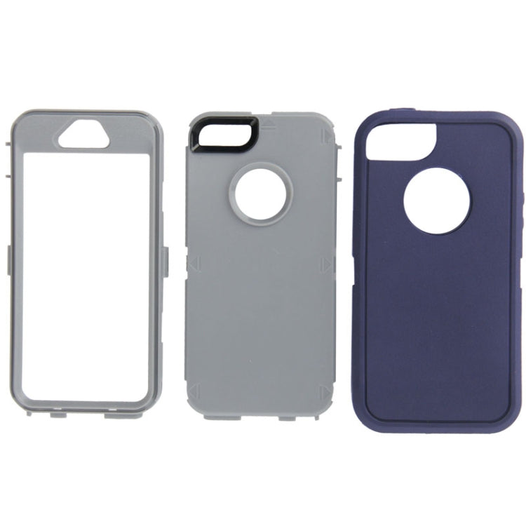Plastic + Screen Protector + TPU Combination Case for iPhone 5 & 5s & SE