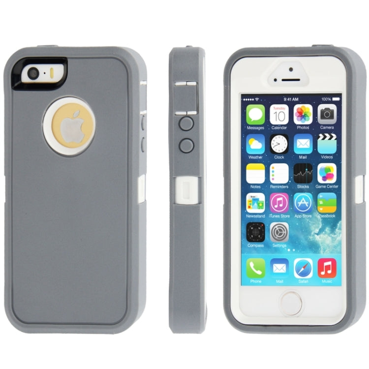 Plastic + Screen Protector + TPU Combination Case for iPhone 5 & 5s & SE