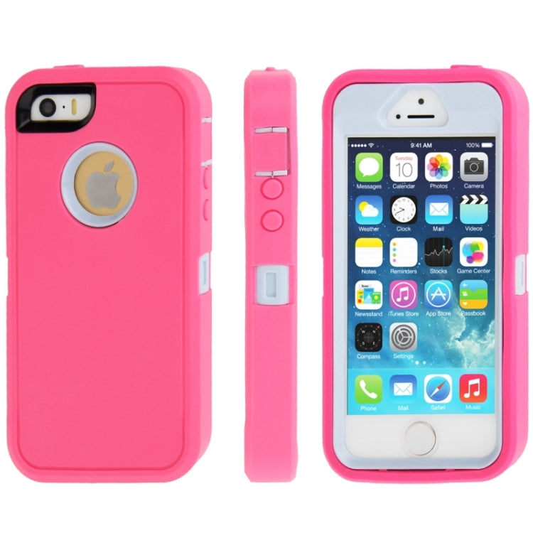 Plastic + Screen Protector + TPU Combination Case for iPhone 5 & 5s & SE