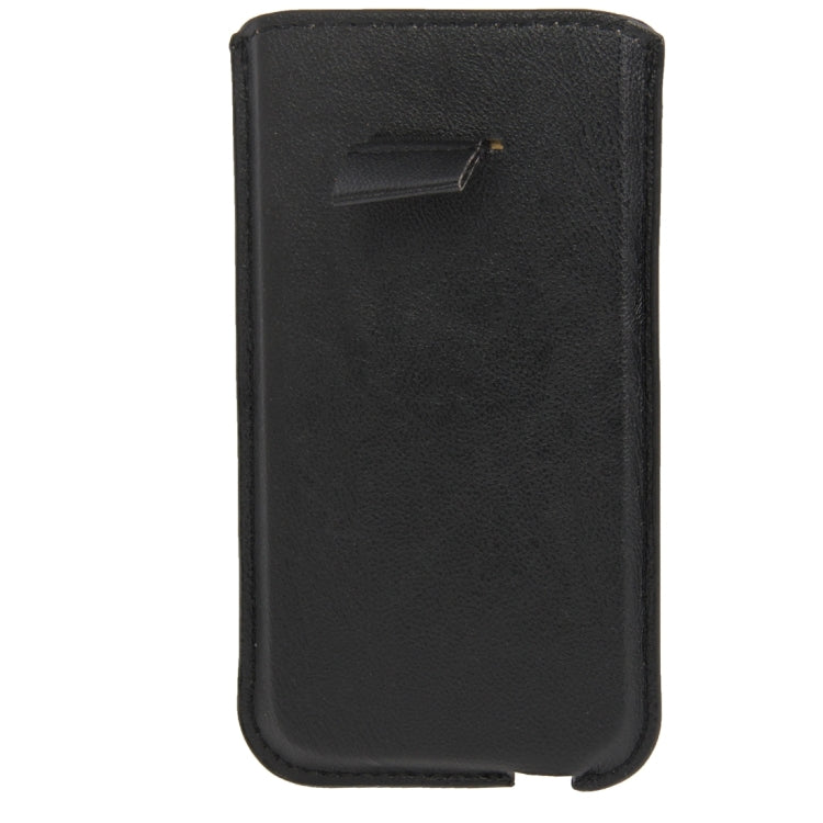 Litchi Texture Leather Case Pocket Sleeve Bag with Pull Up Tab & Call Display ID for iPhone 5 & 5s & SE & SE & 5C