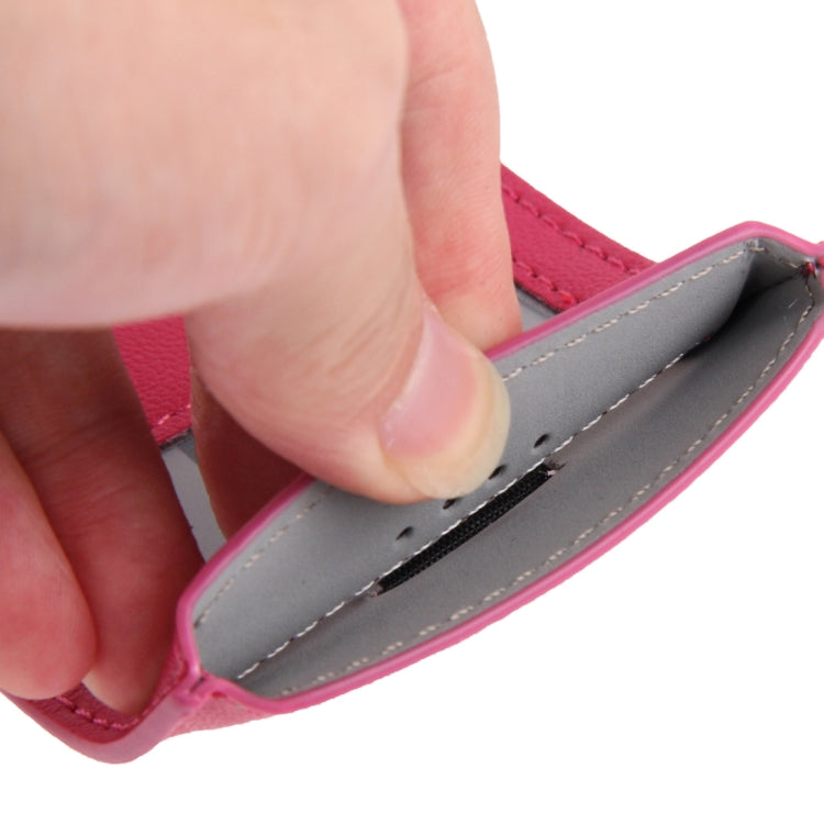 Litchi Texture Leather Case Pocket Sleeve Bag with Pull Up Tab & Call Display ID for iPhone 5 & 5s & SE & SE & 5C