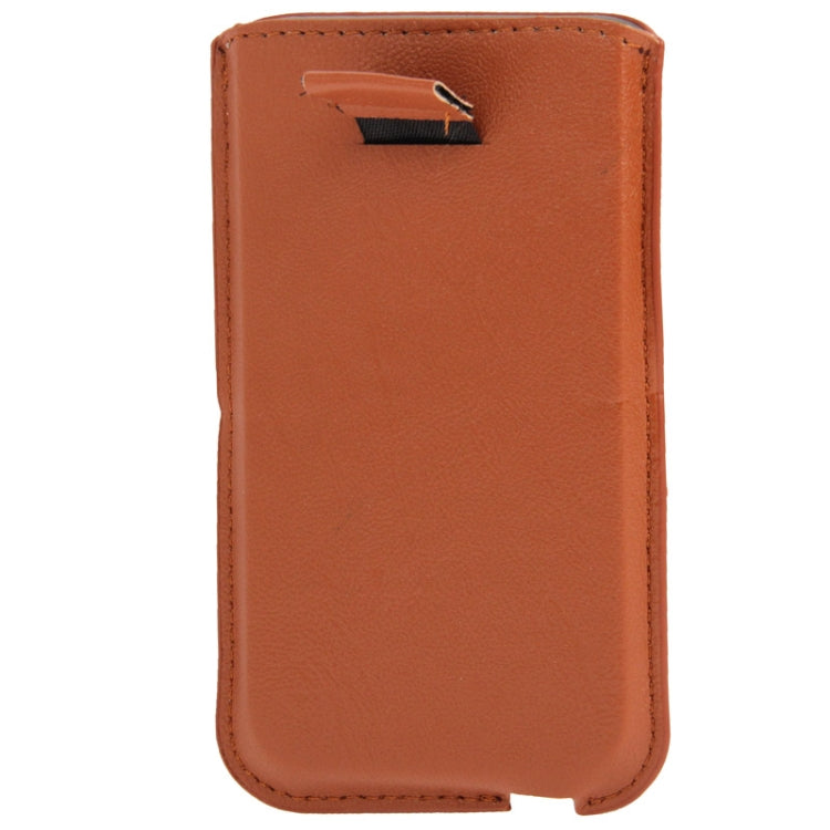 Litchi Texture Leather Case Pocket Sleeve Bag with Pull Up Tab & Call Display ID for iPhone 5 & 5s & SE & SE & 5C