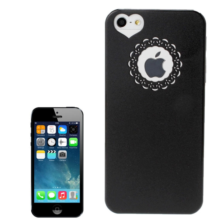 Engraving Flower Plastic Protective Case for iPhone 5 & 5s & SE