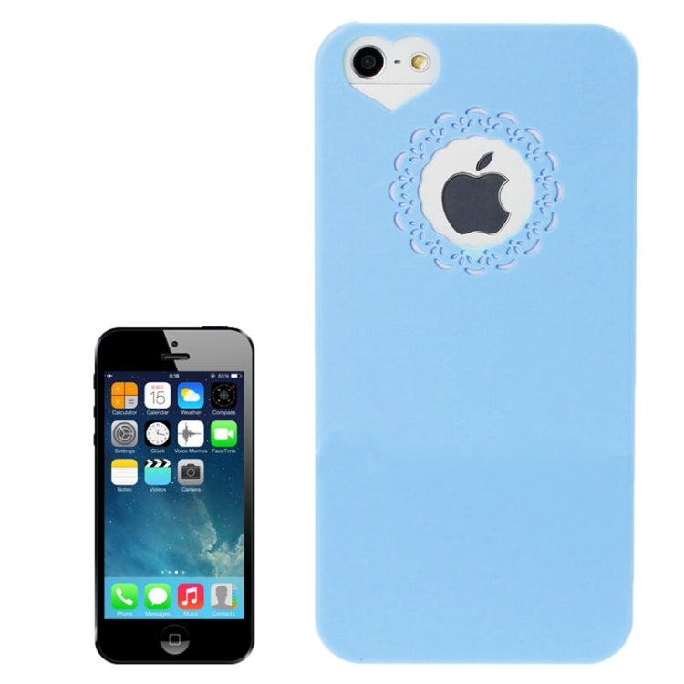 Engraving Flower Plastic Protective Case for iPhone 5 & 5s & SE