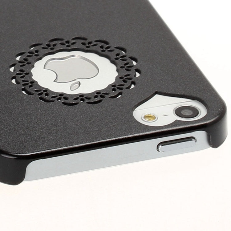 Engraving Flower Plastic Protective Case for iPhone 5 & 5s & SE