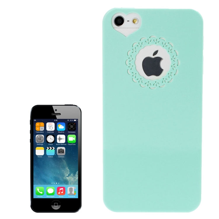 Engraving Flower Plastic Protective Case for iPhone 5 & 5s & SE