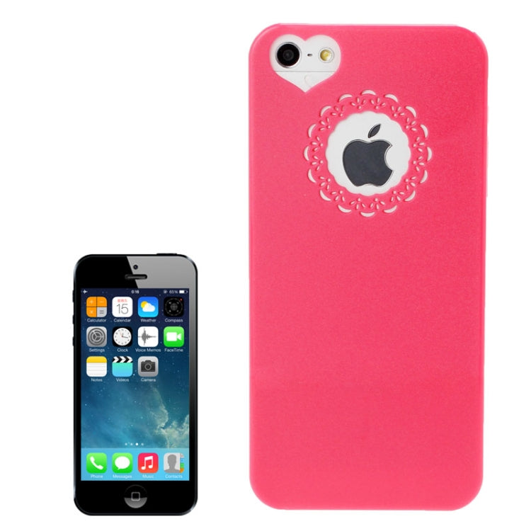Engraving Flower Plastic Protective Case for iPhone 5 & 5s & SE