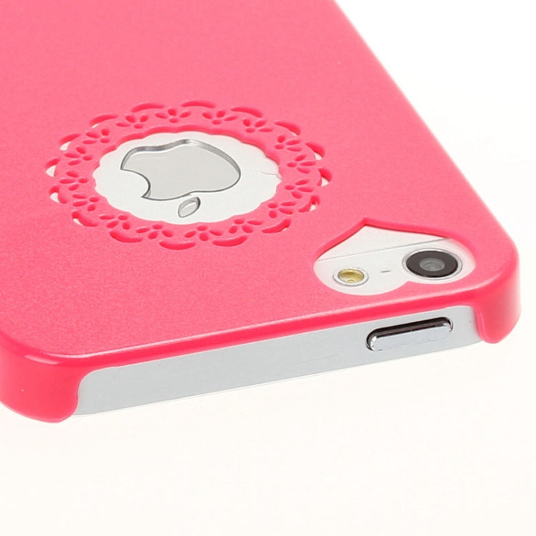 Engraving Flower Plastic Protective Case for iPhone 5 & 5s & SE