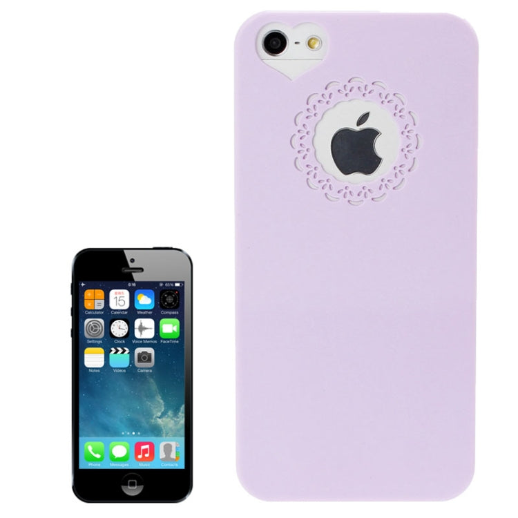 Engraving Flower Plastic Protective Case for iPhone 5 & 5s & SE