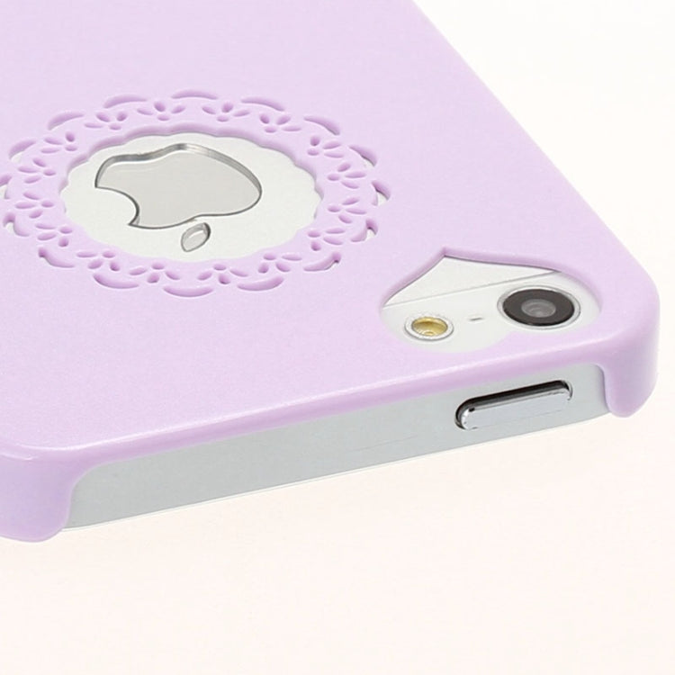 Engraving Flower Plastic Protective Case for iPhone 5 & 5s & SE