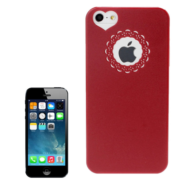 Engraving Flower Plastic Protective Case for iPhone 5 & 5s & SE