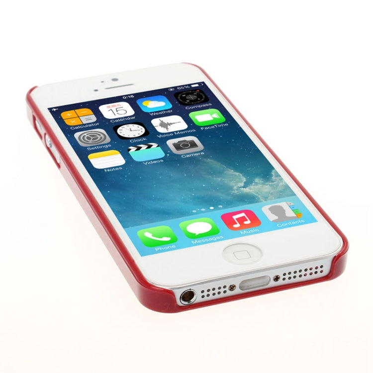 Engraving Flower Plastic Protective Case for iPhone 5 & 5s & SE