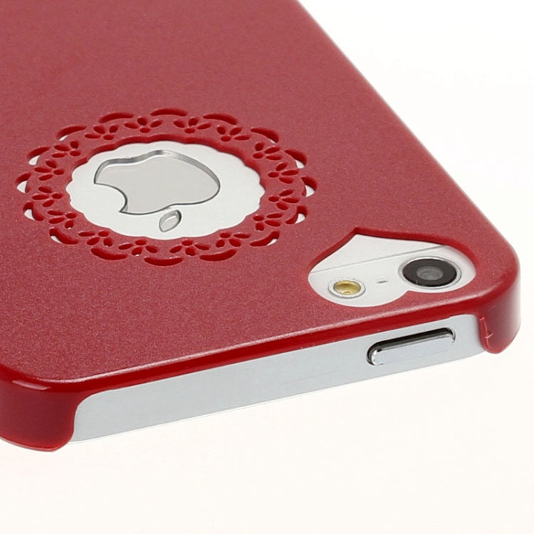 Engraving Flower Plastic Protective Case for iPhone 5 & 5s & SE
