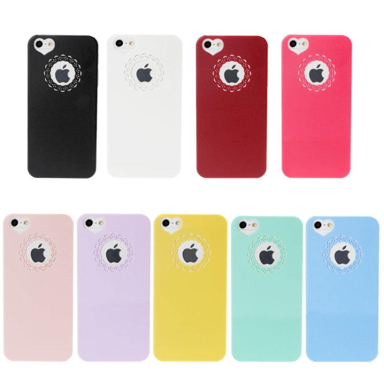Engraving Flower Plastic Protective Case for iPhone 5 & 5s & SE