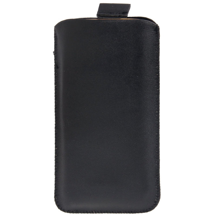 Universal Leather Case Pocket Sleeve Bag / Pouch Case with Pull Up Tab for iPhone 5 & 5C & 5S / iPhone 4 & 4S