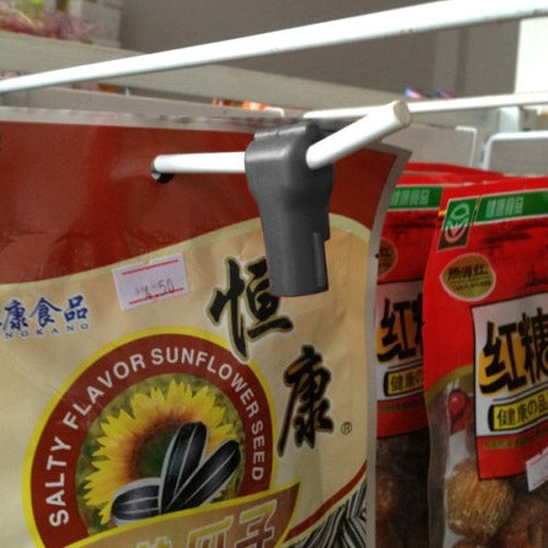 12 PCS 4.5mm Black ABS Display Hook / Security Lock Hook