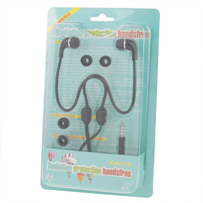 Radiation Protection Handsfree In-Ear Earphones for iPad mini 1 / 2 / 3 / New iPad (iPad 3) / iPad & iPad 2 / iPhone 5 / 4 & 4S / 3G/3GS / iPod (Black)