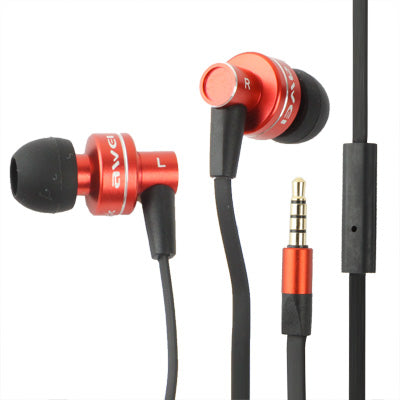 ES900i Noodle Style 3.5mm Universal Headset with Hear Speaker Control & Microphone for iPhone / iPad / iPod touch, Galaxy SIV / SIII / Note II / Premier, Nokia Lumia Series, LG Optimus Series, HTC / Motorola / Sony Xperia Series etc.(Red)