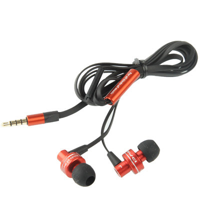 ES900i Noodle Style 3.5mm Universal Headset with Hear Speaker Control & Microphone for iPhone / iPad / iPod touch, Galaxy SIV / SIII / Note II / Premier, Nokia Lumia Series, LG Optimus Series, HTC / Motorola / Sony Xperia Series etc.(Red)