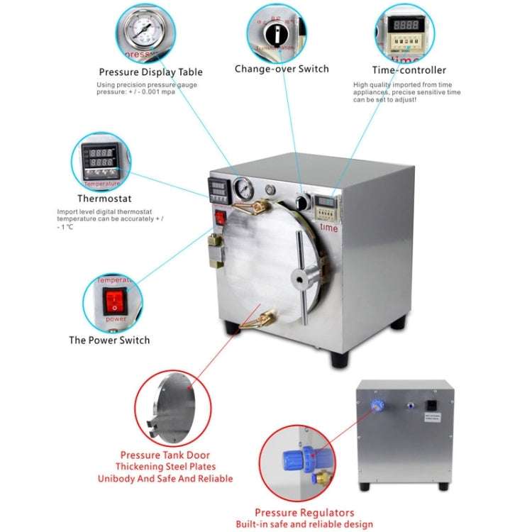 600W Small Air Bubble Removing Fix Screen Panel Glass Refurbishment Machine for iPhone / Galaxy / HTC LCD Repair