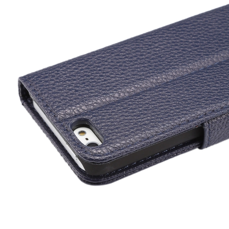 Litchi Texture Horizontal Flip Leather Case with Card Slots & Holder & Wallet & Photo Frame & Lanyard for iPhone 5 & 5s & SE & SE