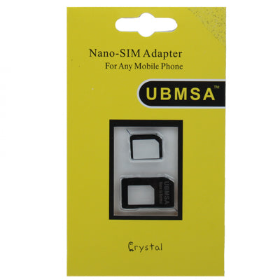 2 in 1 Nano SIM Card to Micro SIM Card Adapter + Nano SIM Card to Standard Sim Card Adapter for iPhone 5,iPhone 4/4S,3GS/3G,iPad 3G/iPad 2 3G/New iPad(Black)