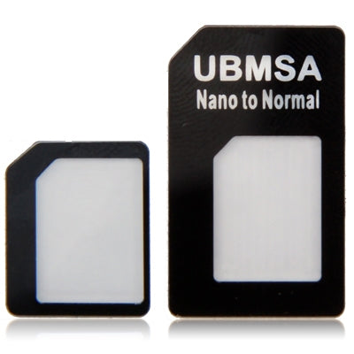 2 in 1 Nano SIM Card to Micro SIM Card Adapter + Nano SIM Card to Standard Sim Card Adapter for iPhone 5,iPhone 4/4S,3GS/3G,iPad 3G/iPad 2 3G/New iPad(Black)