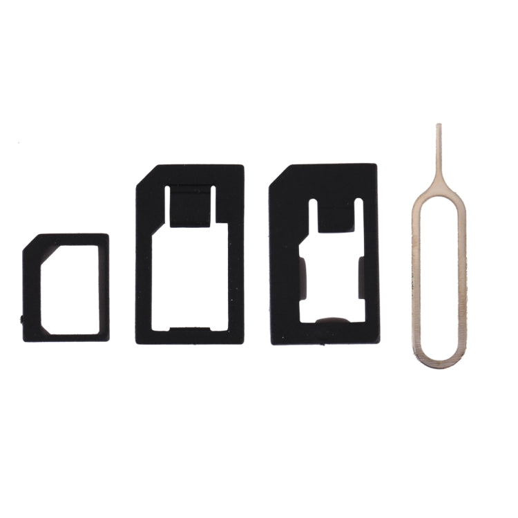 All in One Nano SIM Card & Micro SIM Card Cutter with SIM Card Tray / SIM Card Pin for iPhone 5 & 5C & 5S, iPhone 4 & 4S(Black)