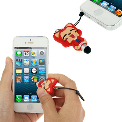 Ahri Molding Touch Screen Stylus Touch Pen + Ear Cap 3.5mm Plug Anti-dust for iPhone 5 / iPhone 4 & 4S / iPad mini 1 / 2 / 3 / New iPad (iPad 3) / iPad 2 / iPad / iPod touch / Android Tablet(Red)