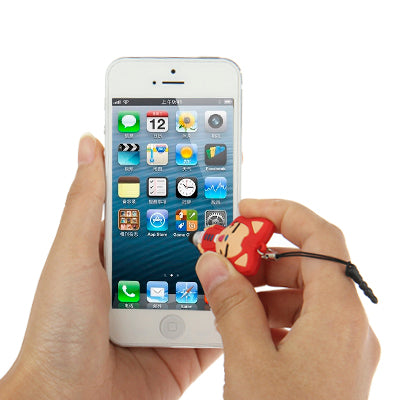 Ahri Molding Touch Screen Stylus Touch Pen + Ear Cap 3.5mm Plug Anti-dust for iPhone 5 / iPhone 4 & 4S / iPad mini 1 / 2 / 3 / New iPad (iPad 3) / iPad 2 / iPad / iPod touch / Android Tablet(Red)