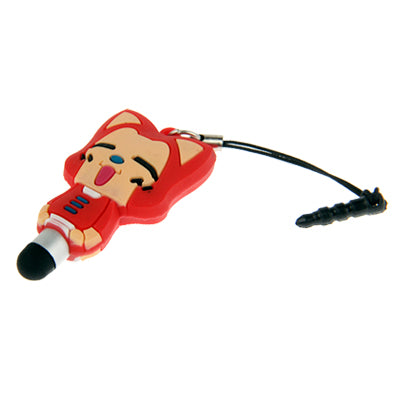 Ahri Molding Touch Screen Stylus Touch Pen + Ear Cap 3.5mm Plug Anti-dust for iPhone 5 / iPhone 4 & 4S / iPad mini 1 / 2 / 3 / New iPad (iPad 3) / iPad 2 / iPad / iPod touch / Android Tablet(Red)