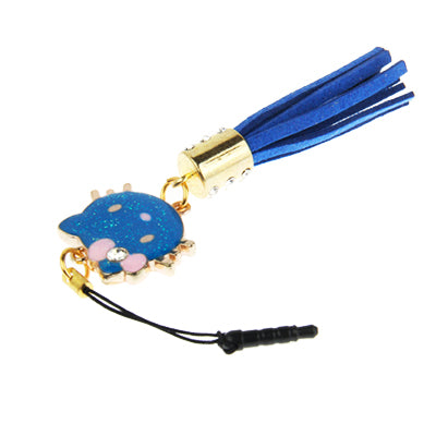 Hello Kitty Series with Diamond PU Chionanthus Petusus Style Ear Cap 3.5mm Plug Anti-dust