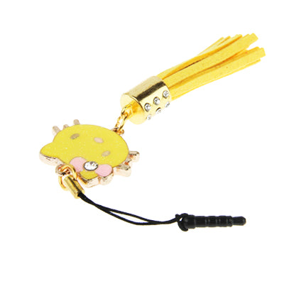 Hello Kitty Series with Diamond PU Chionanthus Petusus Style Ear Cap 3.5mm Plug Anti-dust