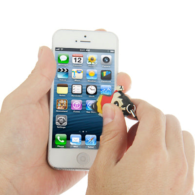 Crayon Shin-chan Molding Touch Screen Stylus Touch Pen + Ear Cap 3.5mm Plug Anti-dust, For iPhone 5 / iPhone 4 & 4S / iPad mini 1 / 2 / 3 / New iPad (iPad 3) / iPad 2 / iPad / iPod touch / Android Tablet