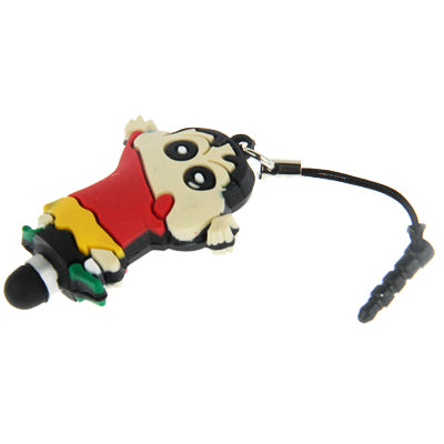 Crayon Shin-chan Molding Touch Screen Stylus Touch Pen + Ear Cap 3.5mm Plug Anti-dust, For iPhone 5 / iPhone 4 & 4S / iPad mini 1 / 2 / 3 / New iPad (iPad 3) / iPad 2 / iPad / iPod touch / Android Tablet
