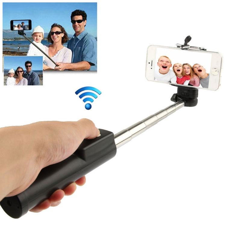 Portable Bluetooth Shutter and Monopod for iPhone 6 & 6 Plus / iPhone 5 & 5S & 5C, Max Length: 1.1m(Black)
