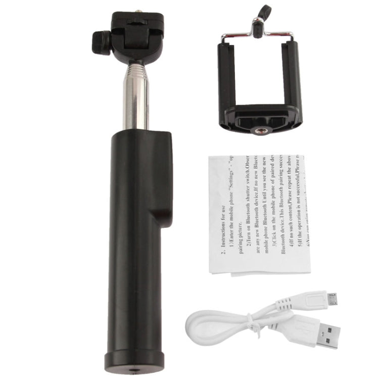 Portable Bluetooth Shutter and Monopod for iPhone 6 & 6 Plus / iPhone 5 & 5S & 5C, Max Length: 1.1m(Black)